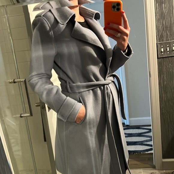 BADGLEY MISCHKA Alexis Long Wrap Coat - Picture 2 of 8